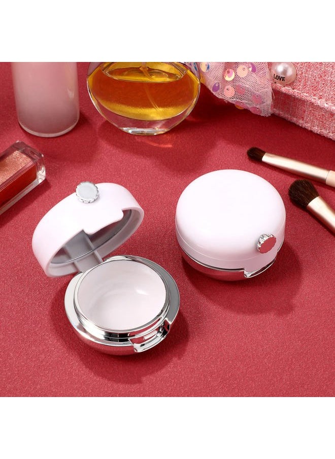 Beaupretty 2 Pieces Plastic Lips Balm Jars Empty Lip Mask Holder Box with Silicone Lip Brush Mirror Refillable Lipstick Pot for Home Travel  - Image 4