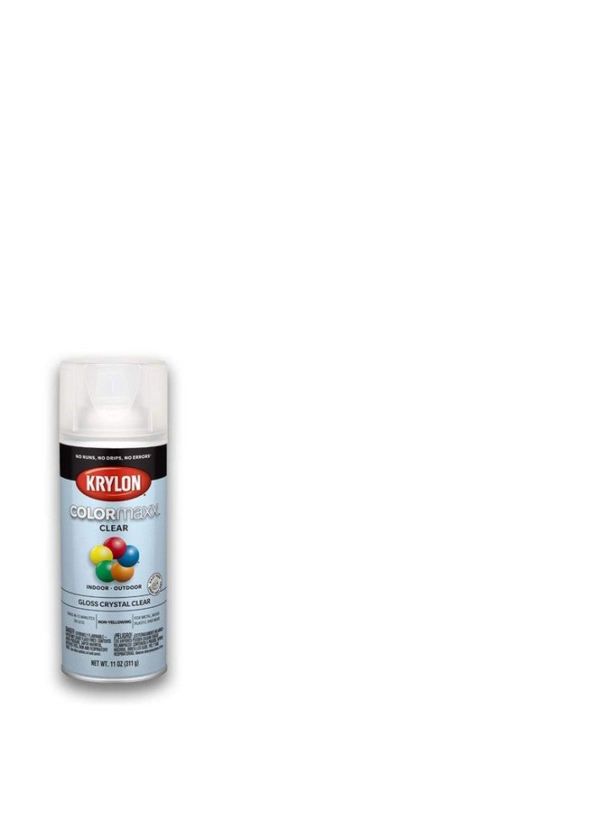Krylon K05515007 COLORmaxx Acrylic Clear Finish for Indoor/Outdoor Use, Gloss Crystal Clear , 11 Ounce (Pack of 1) - Image 1