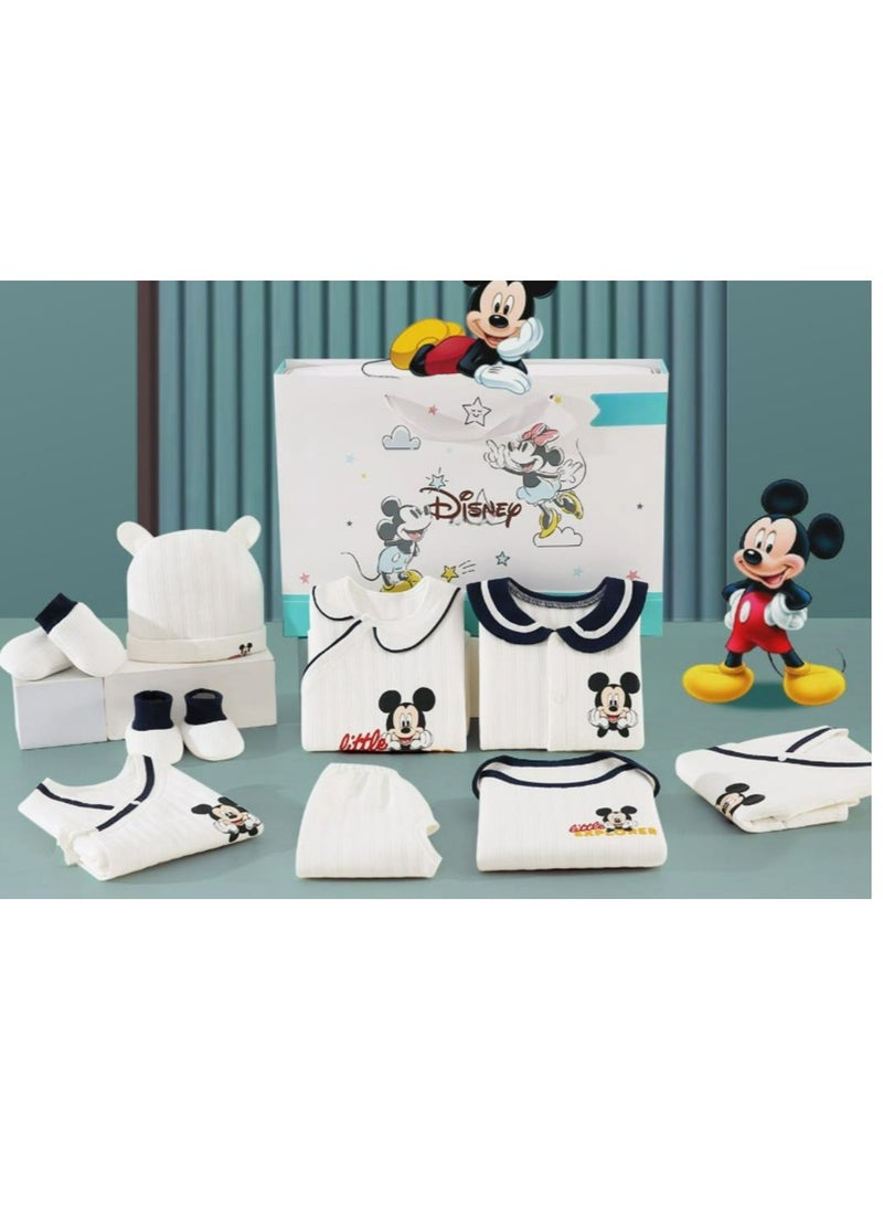 Disney 10-12 Piece Set - Quality Newborn Gift Box Set Made Of Pure Cotton Newborn Baby Gift Box - Image 3