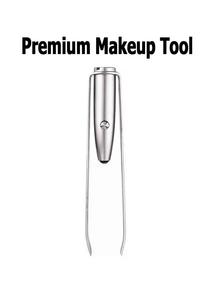 يوكانبي ملقط LED احترافي 1 قطعة - فولاذ مقاوم للصدأ عالي الدقة، تصميم مريح لتطبيق مكياج مثالي، مثالي لتنسيق الحواجب وإزالة الشعر - Image 3