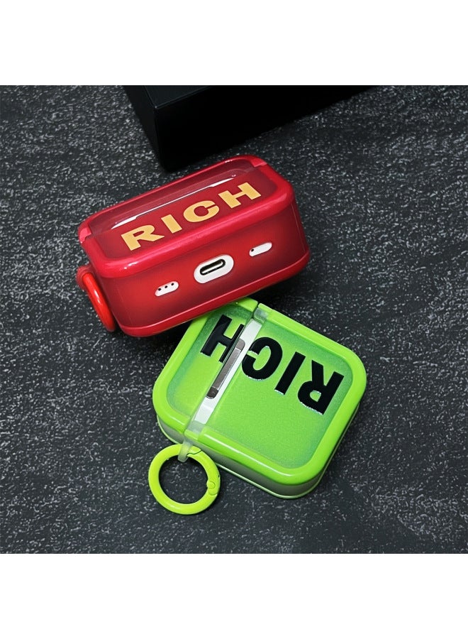 Loquat Applicable To AirPods Pro2 Earphone Cover Two-in-one Cartoon Soft Case For Apple1/2/3 Generation Wireless Bluetooth Cross-border-Color:Two-in-one Soft Shell-White Warrior-Model:AirPods Pro2 (protect - Image 5