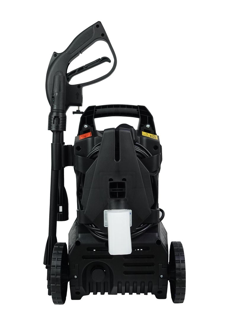 VTOOLS 120 Bar Electric Pressure Washer With 2 Wheels, 5 Meter Hose, Soap Dispenser, 1500 Watt, Auto Stop and Self Priming Mode, For Car, Home & Garden - Image 2