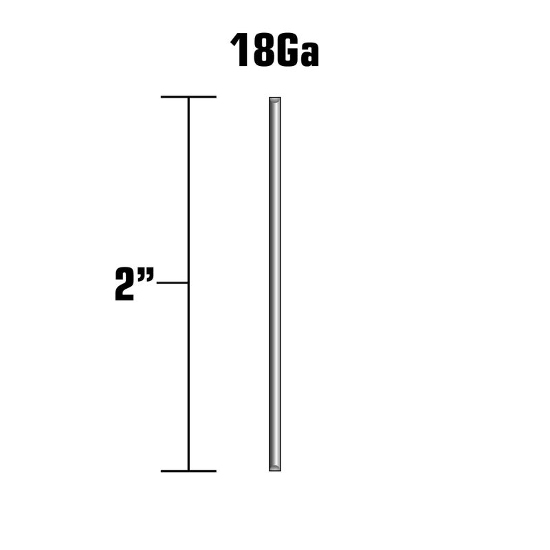 Metabo HPT Brad Nails | 2 Inch x 18 Gauge | Electro Galvanized | Smooth | 1,000 Count | 24108THPT - Image 2