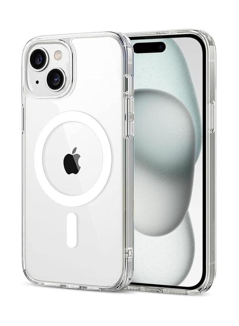Ultra Clear Magnetic Military Grade Drop Protection Case Cover for IPhone 15 Magnetic Charging (IPhone 15) - Image 1