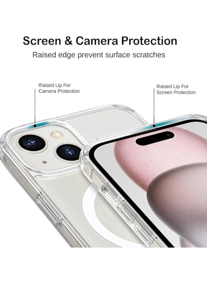 Ultra Clear Magnetic Military Grade Drop Protection Case Cover for IPhone 15 Magnetic Charging (IPhone 15) - Image 3