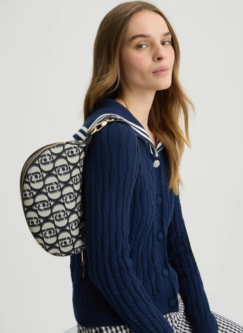 Liu Jo Jacquard Shoulder Bag With Logo