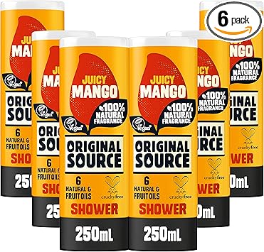 Original Source جل استحمام مانجو من أورجينال سورس 250 مل عبوة من 6 - Image 1