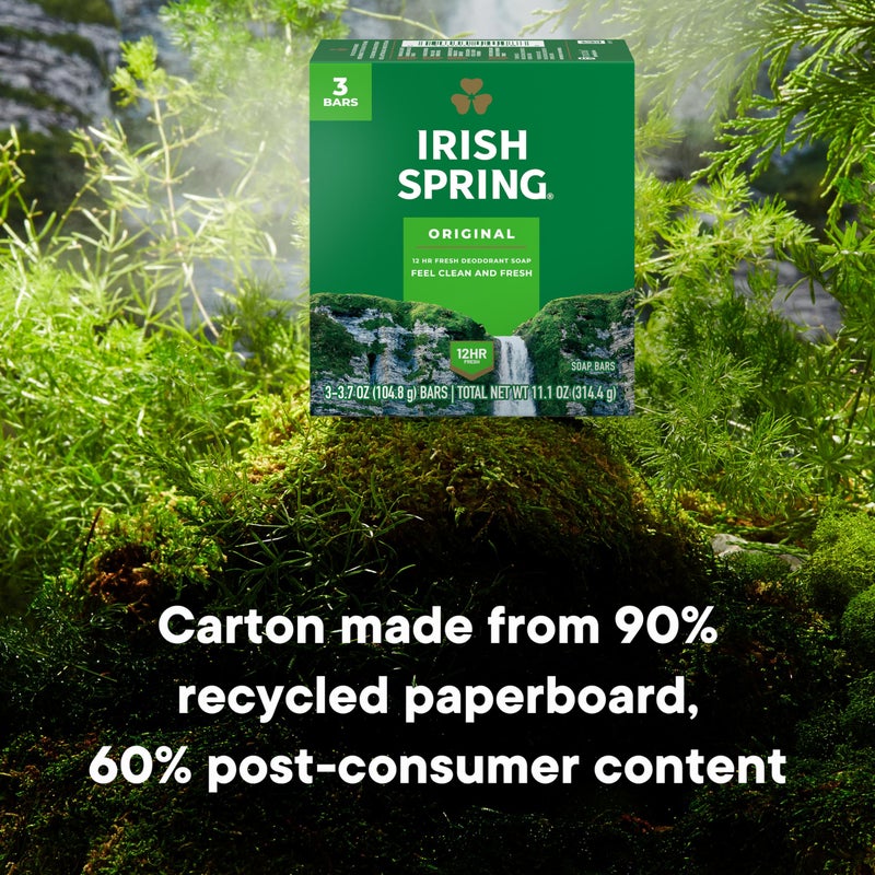 Irish Spring صابون ديتوكس إيرلندي، أصلي، أخضر إيرلندي، 11.1 أونصة - Image 4