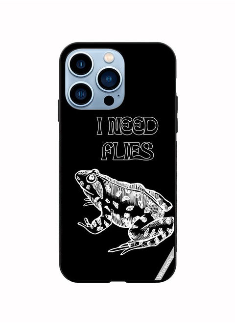Protective Case Cover For Apple iPhone 13 Pro I Need Flies Frog Design Multicolour