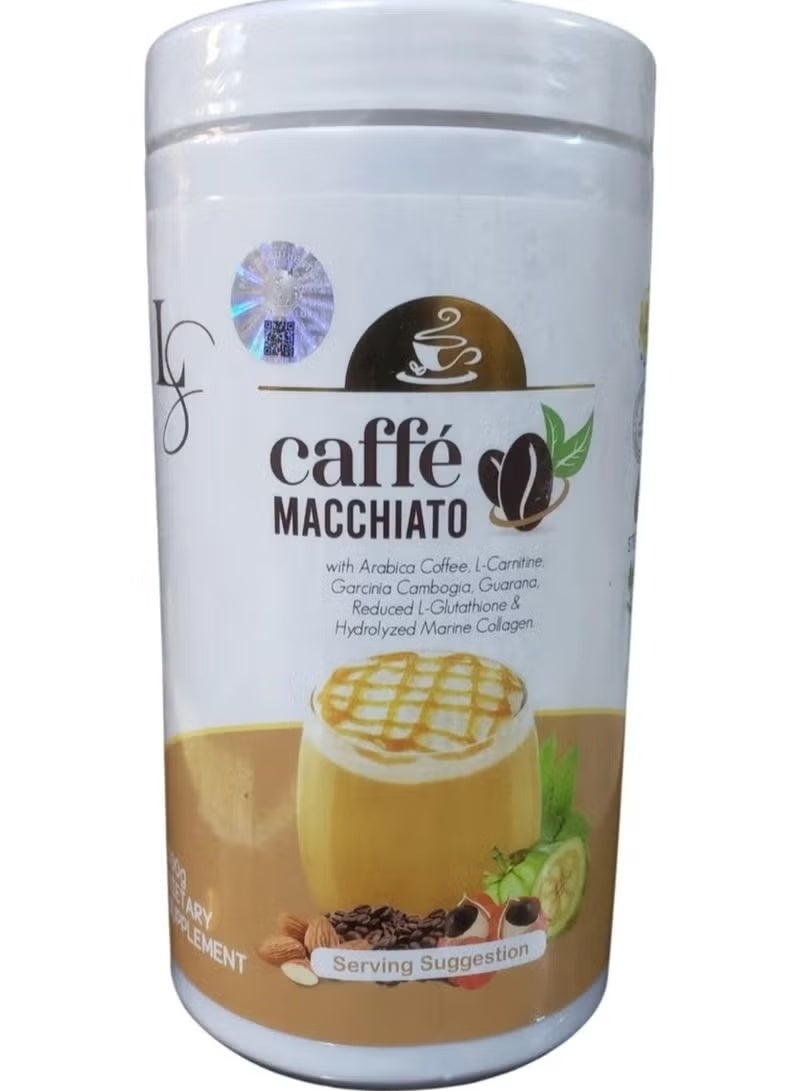 Luxe Slim Macchiato coffee (with Arabica coffee, reduced glutathione, and hydrolyzed marine collagen)