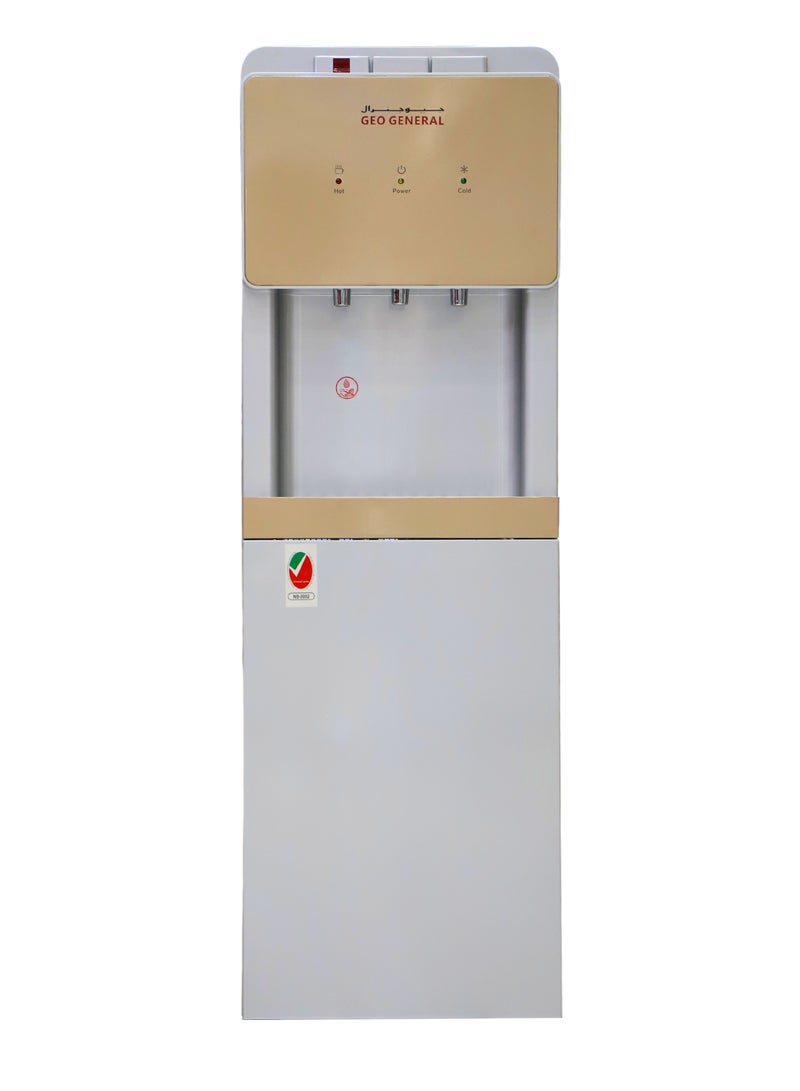 GEO GENERAL Water Dispenser, GSM-310LB Model, 3 Taps, Cold & Hot, 5L Hot/2L Cold Capacity, 550W Heating/90W Cooling, Stainless Steel Tank - Image 2