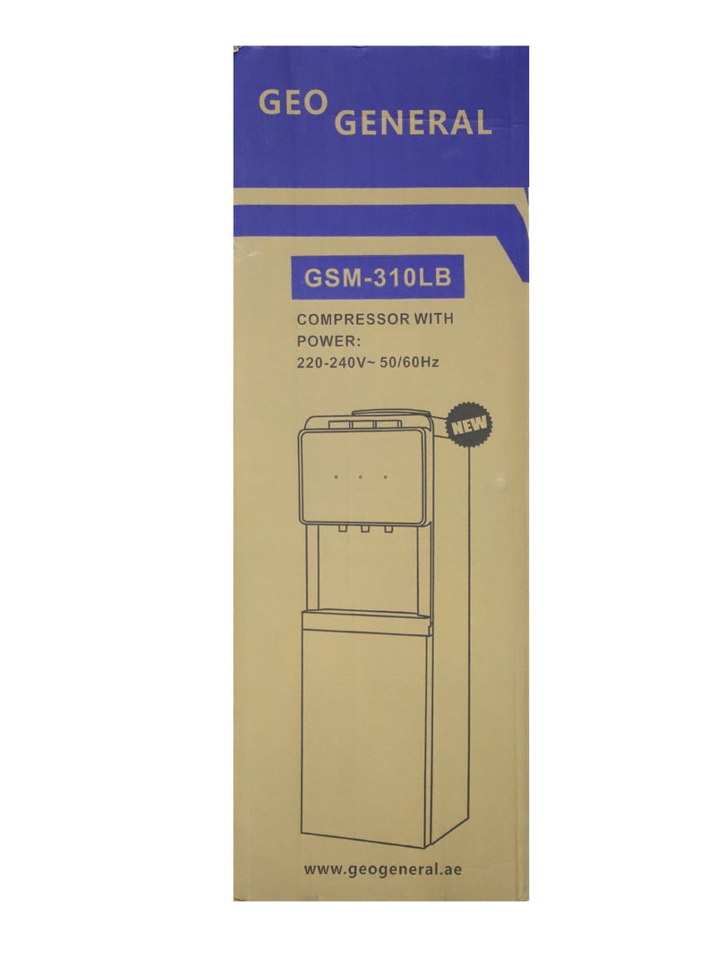 GEO GENERAL Water Dispenser, GSM-310LB Model, 3 Taps, Cold & Hot, 5L Hot/2L Cold Capacity, 550W Heating/90W Cooling, Stainless Steel Tank - Image 4