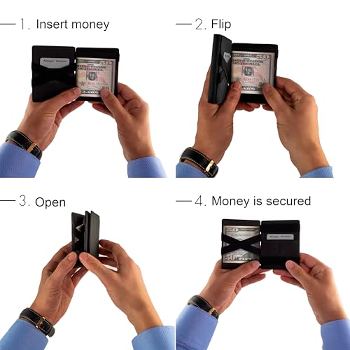 West - RFID Wallet with Coin Pouch + Gift Packaging - Compact & Small Magic Money Wallet - Extra Strong Money Bands - Image 3