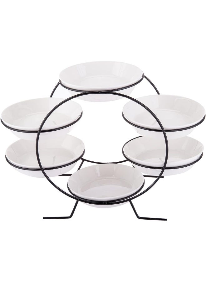 AKDC AKDC Swallow Nicely Designed Lh 7Pcs Serving Plate W/Stand For Guests Personal Use  - Image 1