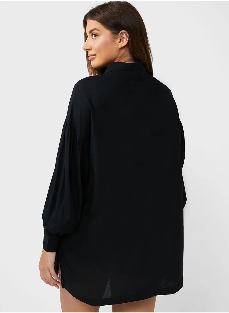 NASTY GAL Balloon Sleeve Sleep Shirts