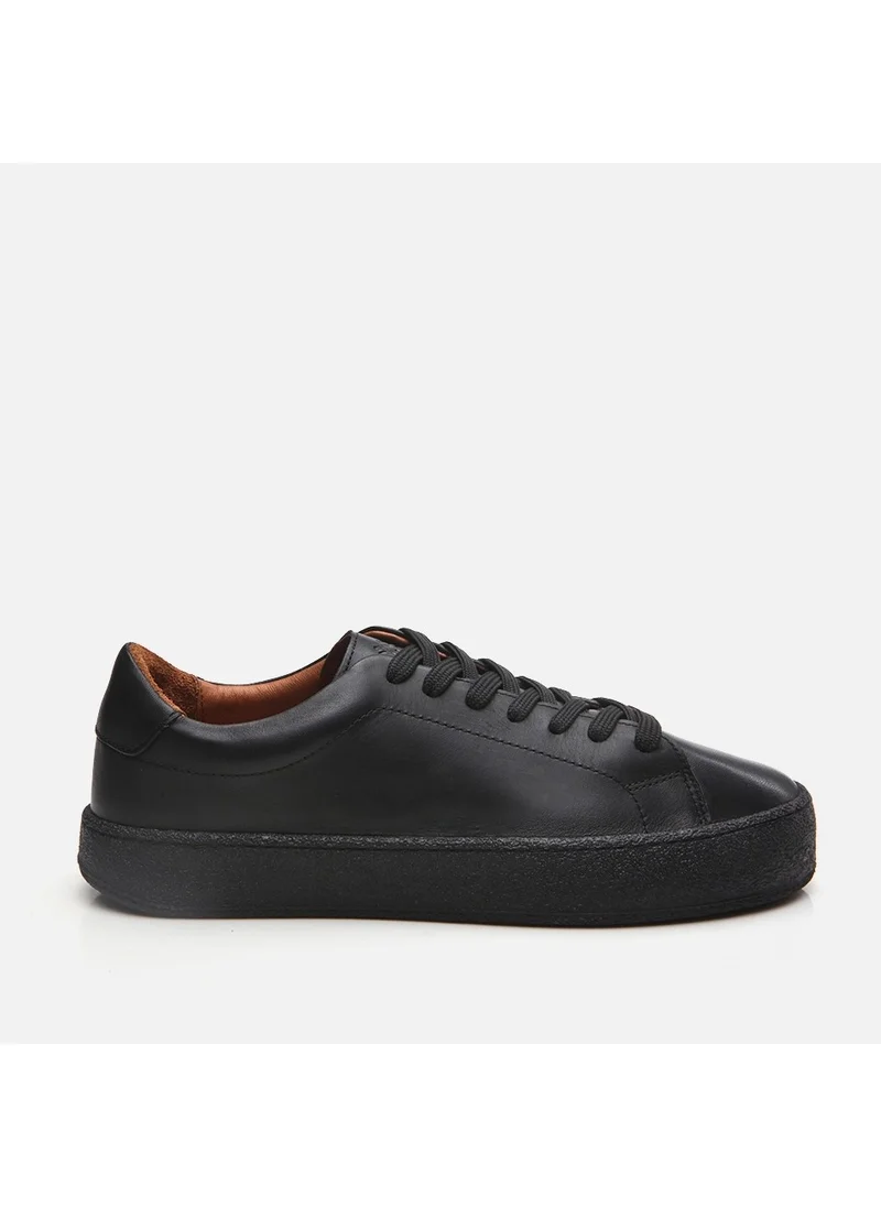 Hotiç 02AYH292510A100 GENUINE Leather Black Men's Casual Shoes