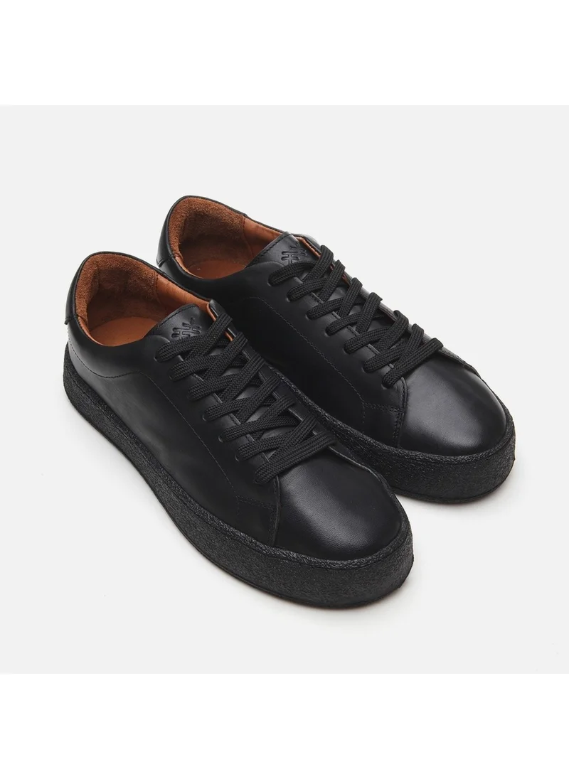Hotiç 02AYH292510A100 GENUINE Leather Black Men's Casual Shoes