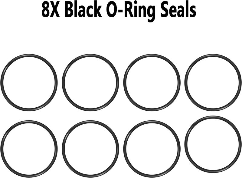Kujunpao Diesel Cup Socket Kit for Ford 6.0L (2003-2007) with 8 Heavy Duty Viton O-Rings - Image 2
