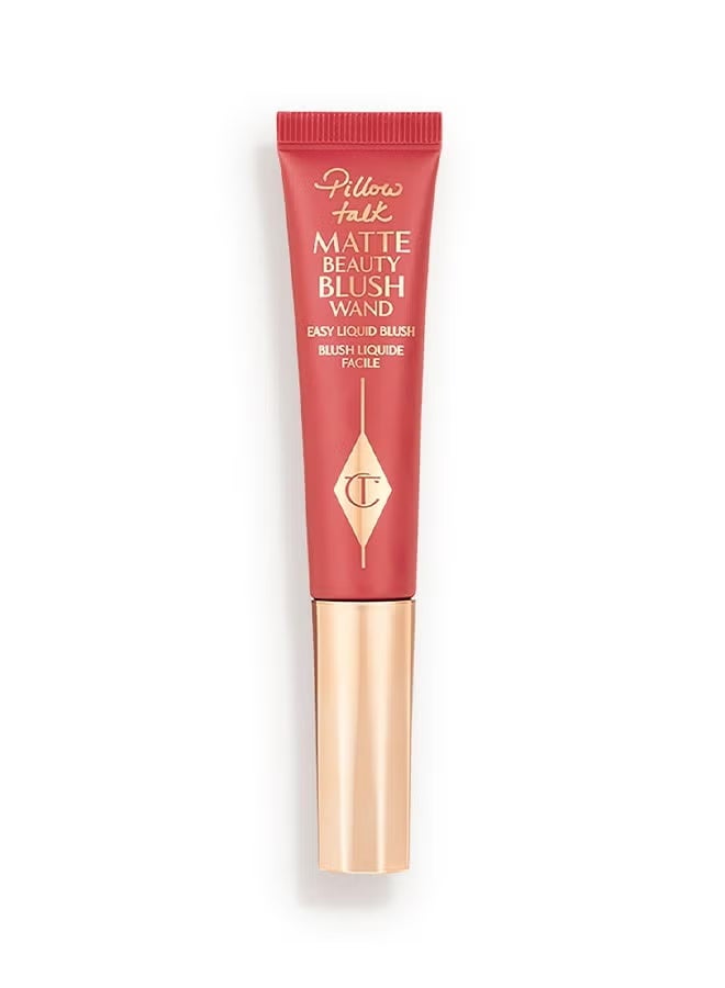 Pillow Talk Matte Liquid Blush Wand, Matte Blush For Cheeks With Cushion Applicator, Infused With Lumi-Blur Technology For A Light-Reflecting, Soft-Focus Effect (DREAM POP)