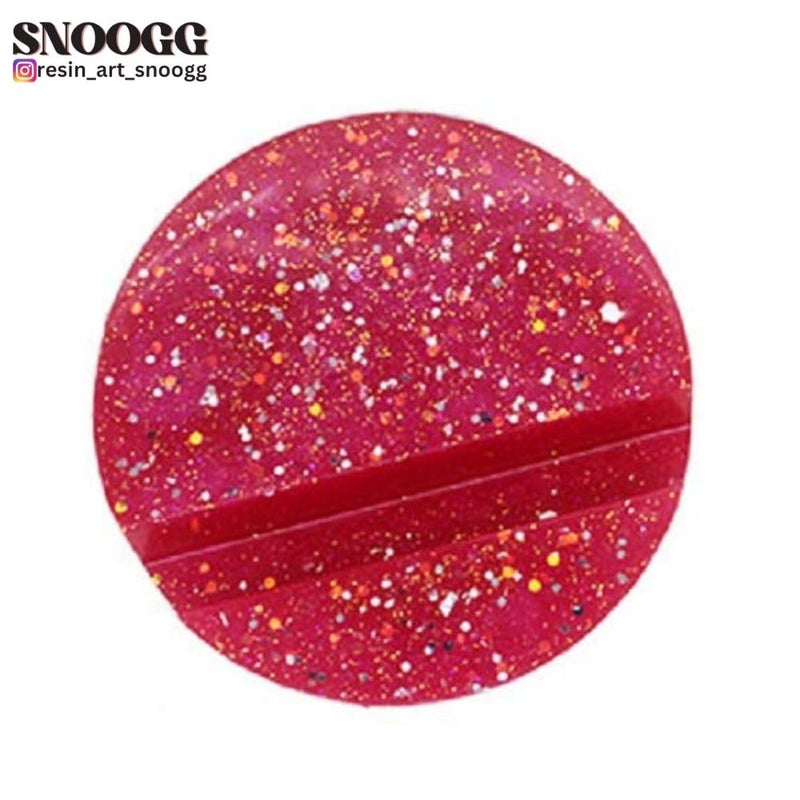 SNOOGG Pack of 4 inch / 2 Piece Round Mobile Stand Mould Epoxy Resin Casting Moulds for Making and DY for Phone Holder, Mobile Accessories, Tab Stand and More - Image 3