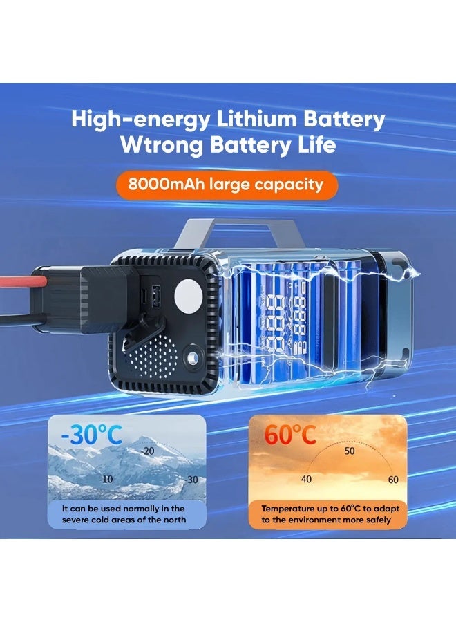 Vidvie CSP001 Car Power Bank with Emergency Jump Starter and Air Compressor - Image 5