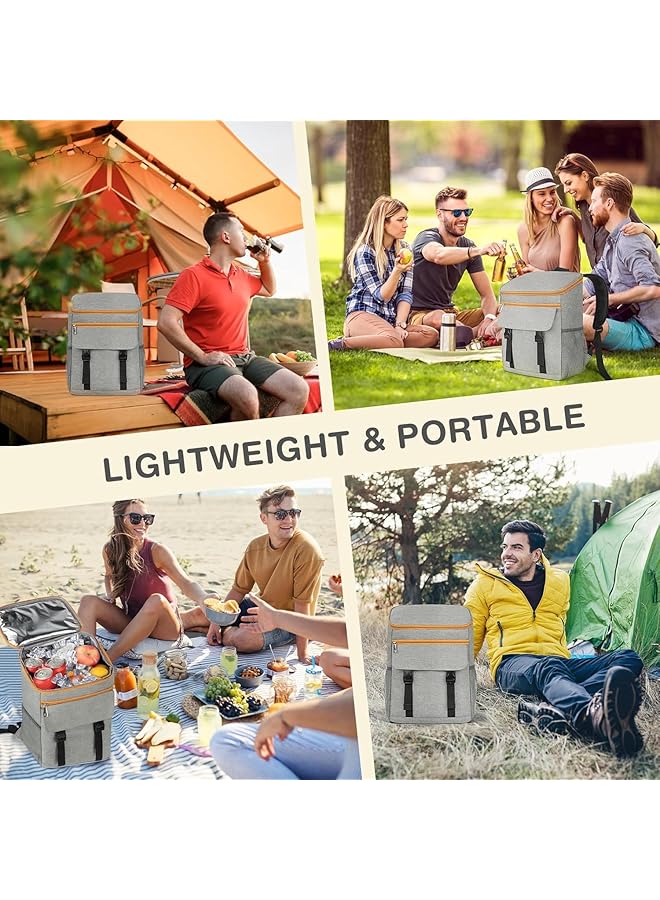 KASTWAVE Leak Proof Cooler Backpack Insulated Backpack for Men and Women Lightweight Cooler Bag for Travel Camping Beach Lunch 20L  - Image 5