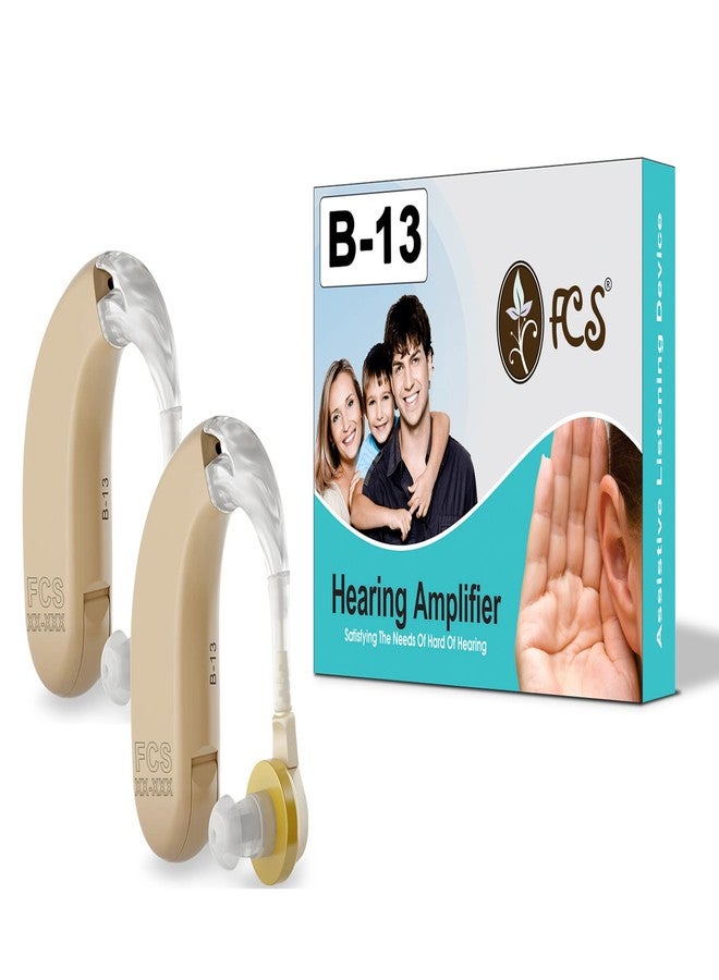 FCS B-13 Instant fit BTE Hearing Aid Personal Hearing Amplifier Pair of Both Ear for Seniors Moderate hearing loss With 6 Batteries. (3 Month Seller Warranty). - Image 5