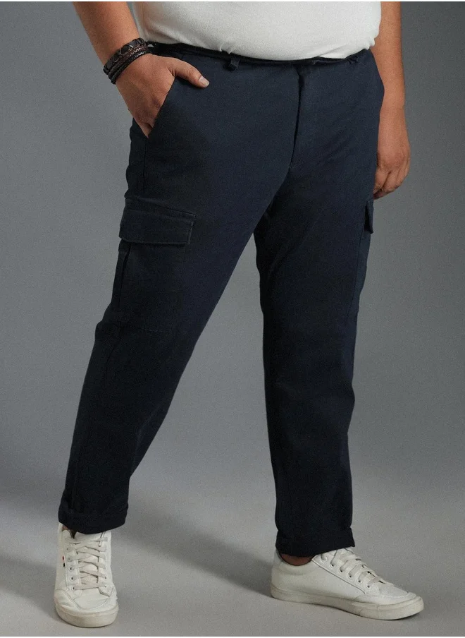 HIGH STAR Men Navy Trousers