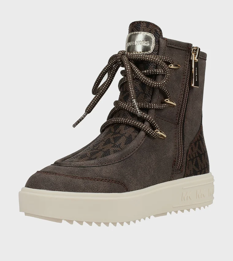 مايكل كورس EMMET Monogram Lace-Up Boots