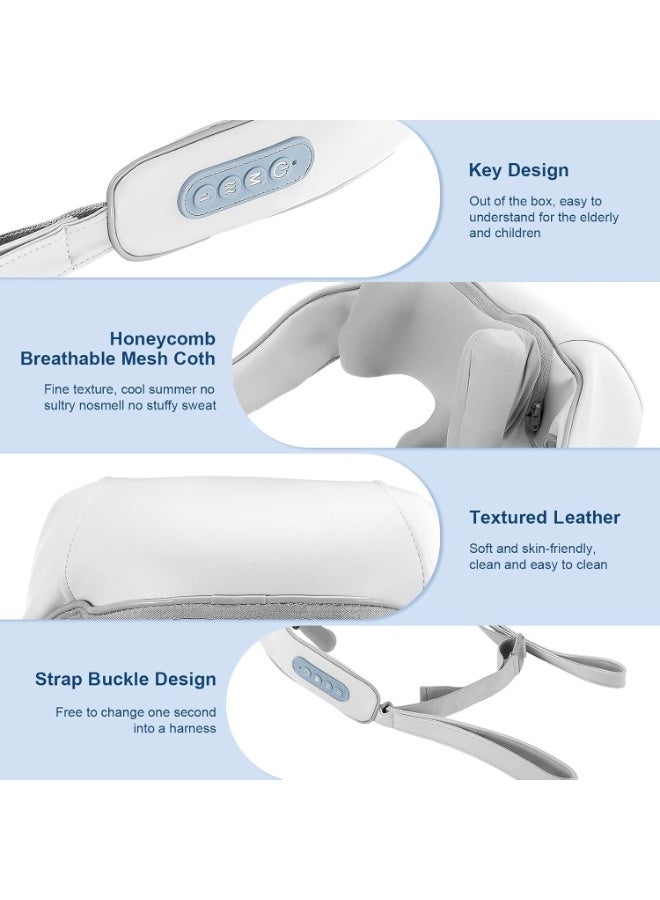 Cordless Neck Massager with Heat - Powerful Shiatsu Back & Shoulder Massager - Easy-to-Use for Pain Relief & Daily Relaxation - Image 2