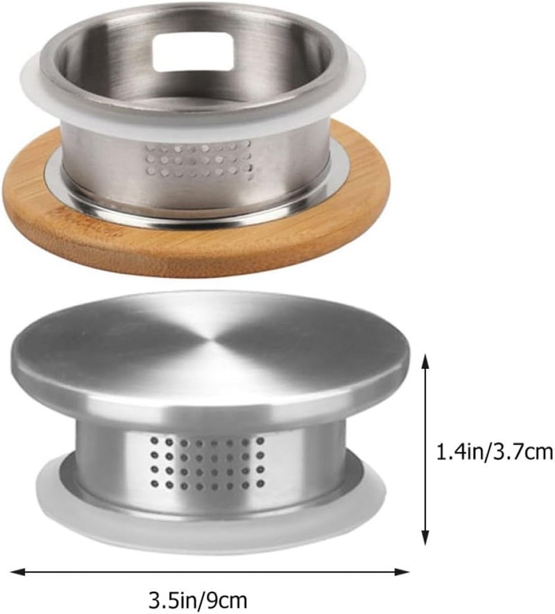 2pcs Stainless Steel Teapot Lid and Water Bottle Airtight Cover 304 Material Replaceable Pitcher Lid for Household Kitchen and Dining Use - Image 2