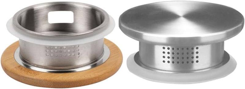 2pcs Stainless Steel Teapot Lid and Water Bottle Airtight Cover 304 Material Replaceable Pitcher Lid for Household Kitchen and Dining Use - Image 1