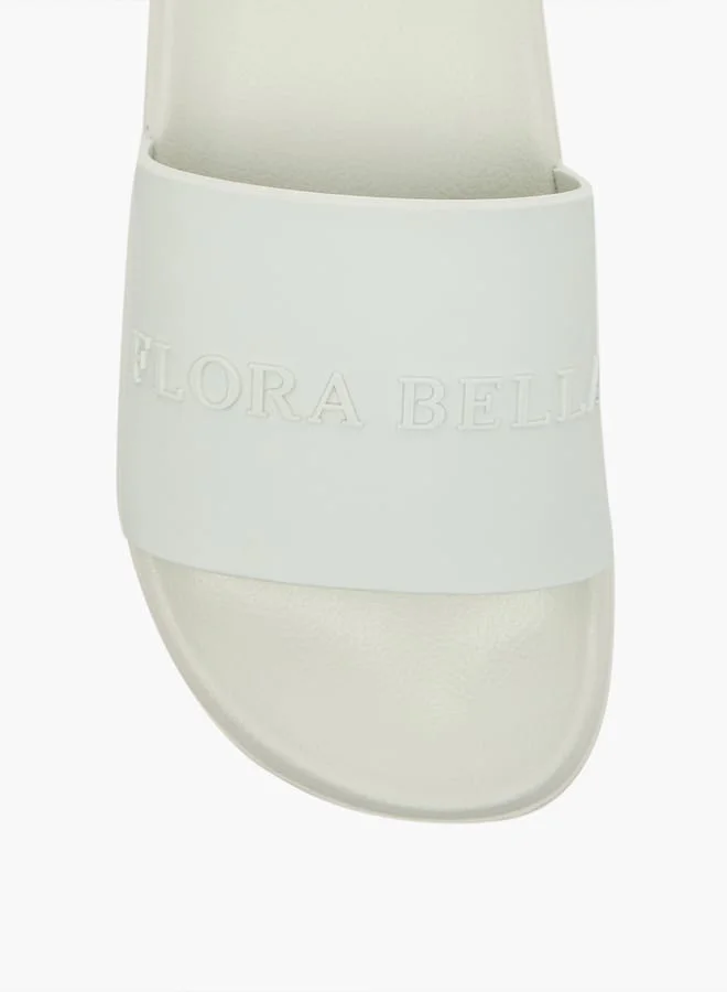 Flora Bella By Shoexpress Women's Logo Detail Slides