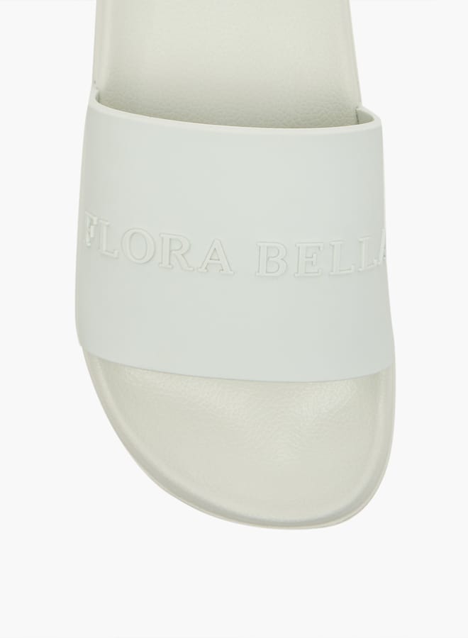 Flora Bella By Shoexpress Women's Logo Detail Slides  - Image 3