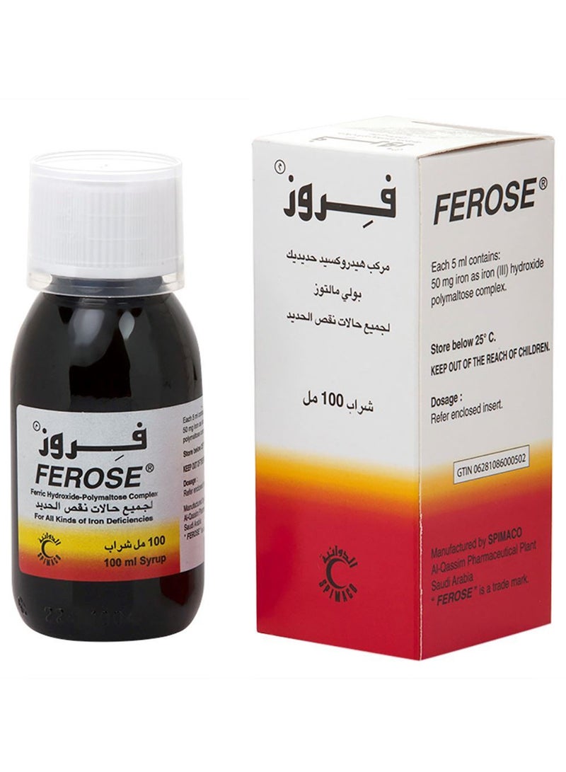 FEROSE Ferose 50 mg 100 ml Liquid  - Image 1