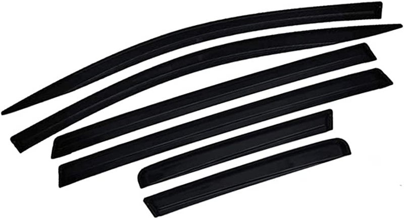 ROYALTECH Premium Non-Breakable Car Window Door Visor/Rain Guard/Wind Deflector Compatible for (Mahindra Tuv300 (Set of 6)) - Image 2
