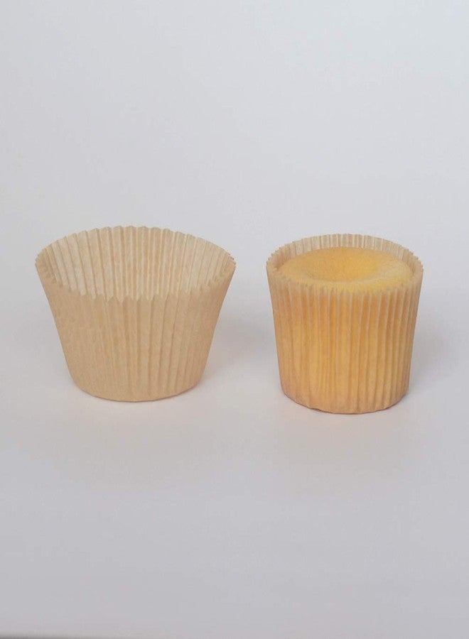 Huaswan Natural Cupcake Liners Unbleached Greaseproof Standard Baking Cups for Party and More, 150-Count - Image 4