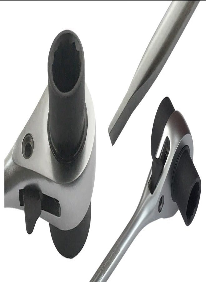 RatchetScrench 13mm & 19mm Chainsaw Scrench T-Bar Wrench - Image 2