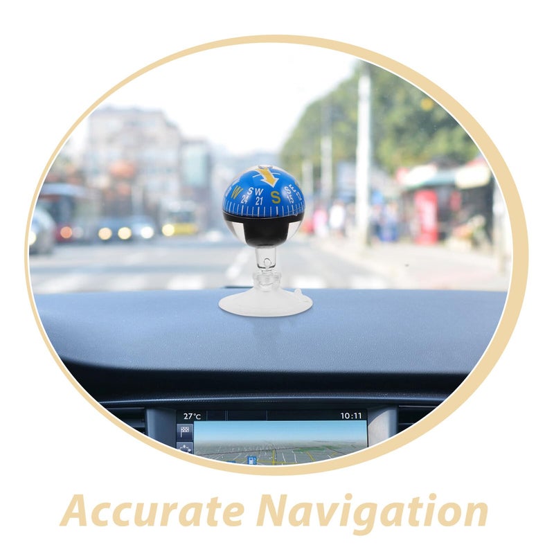 38mm Plastic Car Dashboard Compass with Suction Cup for Auto Marine Boat Navigation Direction Guide - Image 4