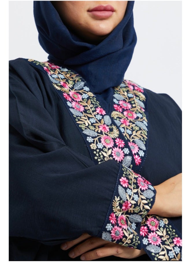 Evva Evva Luxury Saudi Abaya for Women – Elegant Open Front Modest Wear in Premium Fabric – Ideal for Ramadan, Eid, and Everyday Elegance  - Image 2
