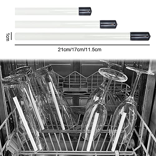 XHBTS 9 Pcs Stemware Saver Stemware Holder Dishwasher Wine Glass Protector Dishwasher Attachment 21cm 17cm 11.5cm - Image 2