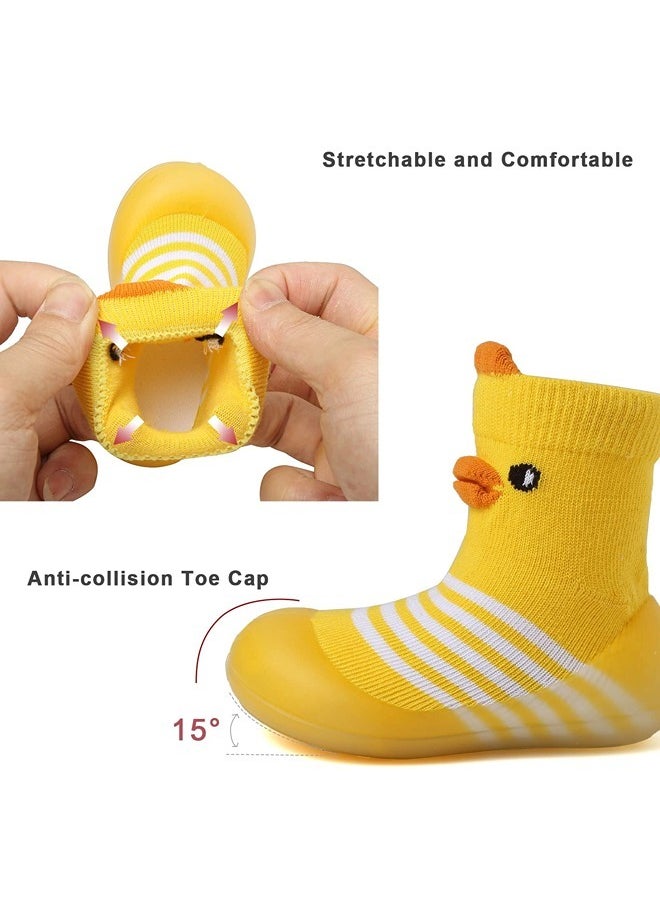 Baby Sock Shoes Toddler Cartoon Soft TPE Sole Non Slip Indoor Floor Slipper for Infant Boys Girls