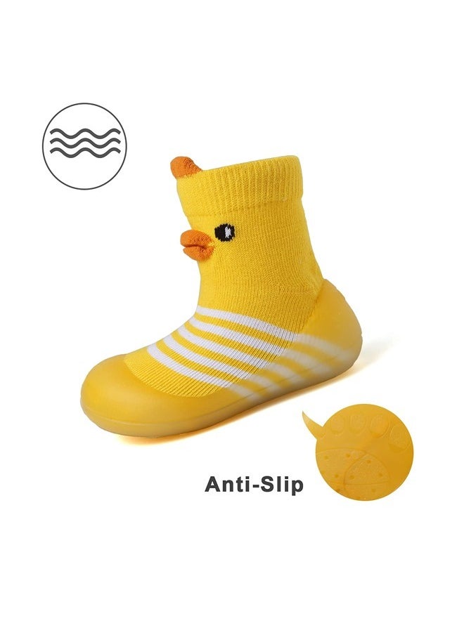Baby Sock Shoes Toddler Cartoon Soft TPE Sole Non Slip Indoor Floor Slipper for Infant Boys Girls