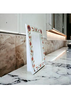 Pooja Creation Store Pooja Creation White Marble Photo Frame Best Use For Home Decor And Photo Collection 7 5inch  - Image 2
