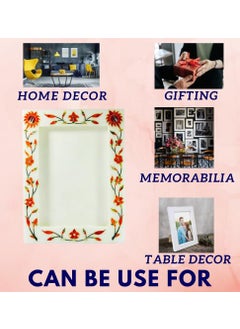 Pooja Creation Store Pooja Creation White Marble Photo Frame Best Use For Home Decor And Photo Collection 7 5inch  - Image 5