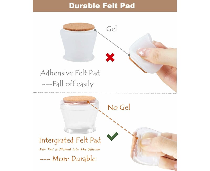 Silicone Chair Leg Protectors (16PCS, 18-25MM) - Image 2
