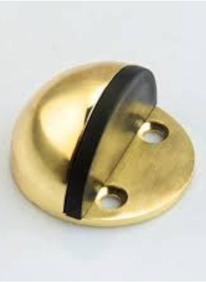 Gold Stainless Steel Half Moon Oval Floor Door Stop  - Image 3