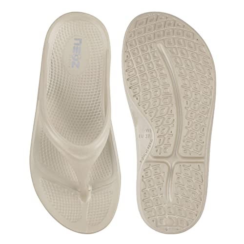 Neoz Ultra Soft Women's Slippers with Cushion FootBed for Adult | Comfortable & Light Weight| Stylish & Anti-Skid| Waterproof & Everyday Flip Flops for Ladies/Girls, W-SLIM-WARM-GREY_5 - Image 2