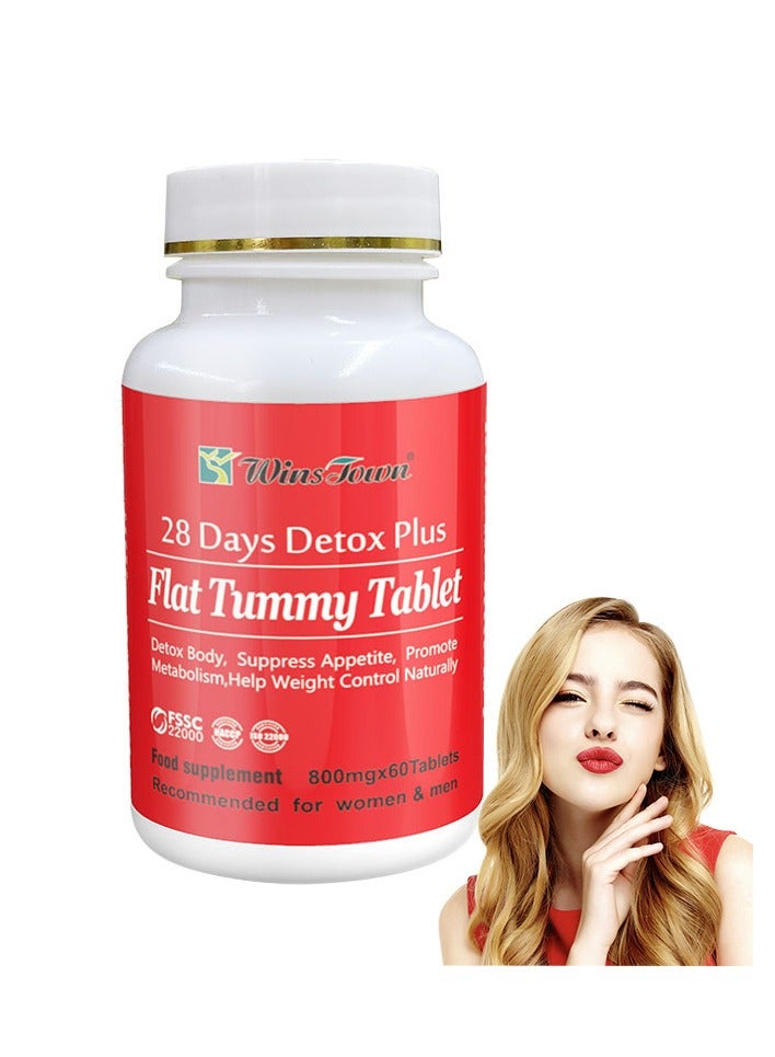 Wins Town Frozen Detox 2-In-1 Natural Herbal Detox Plus & Flat Tummy Slimming Tablet  - Image 1