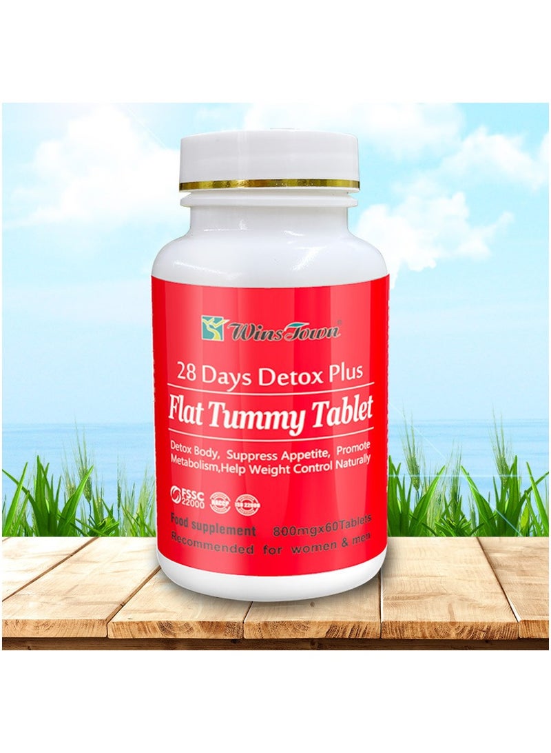 Wins Town Frozen Detox 2-In-1 Natural Herbal Detox Plus & Flat Tummy Slimming Tablet  - Image 3